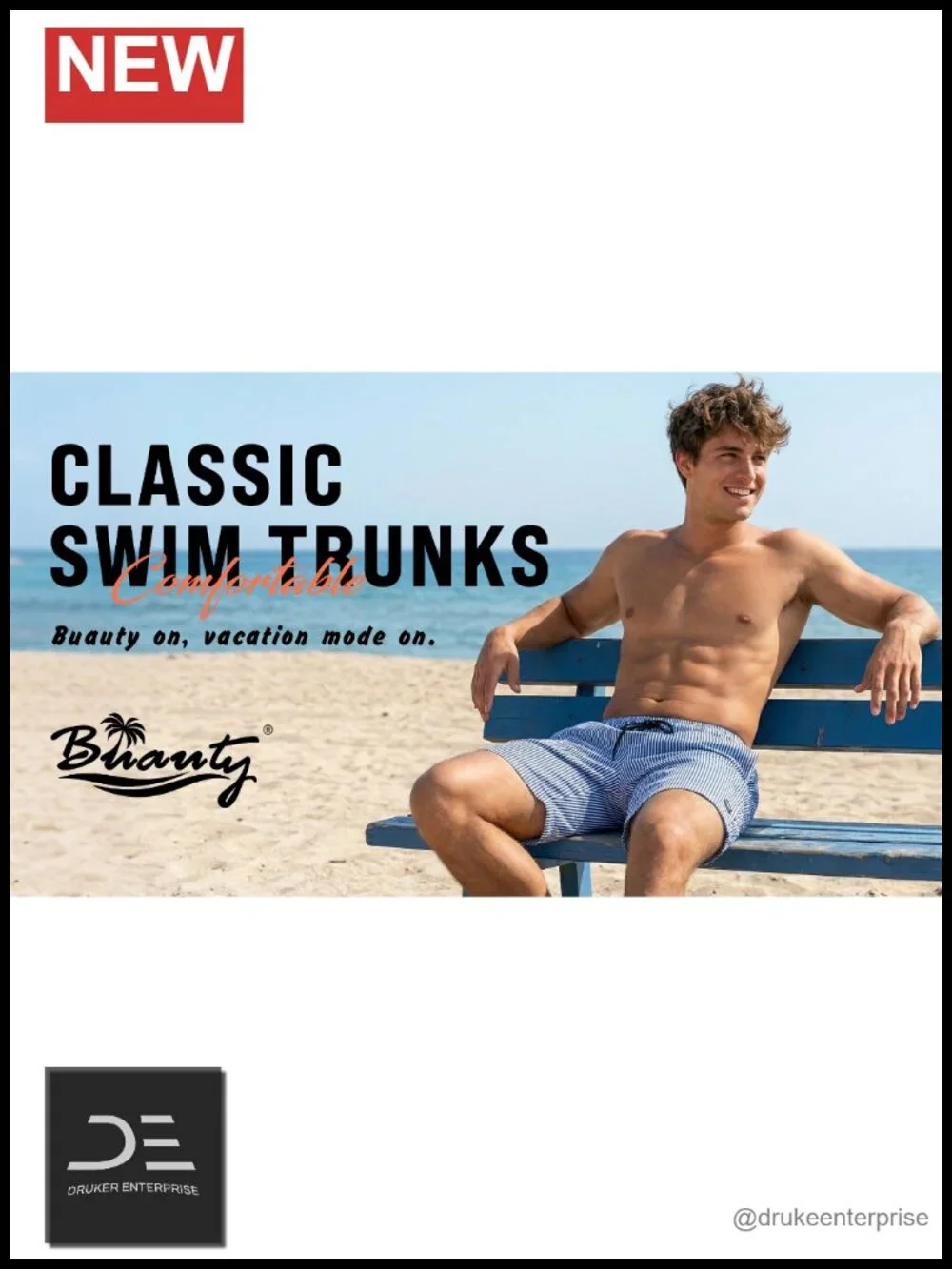 Men's Swim Trunks with Compression Liner 7